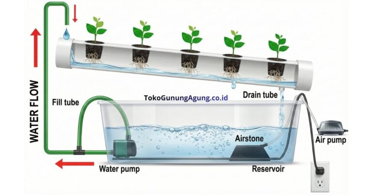 Panduan Lengkap Sistem Hidroponik NFT (Nutrient Film Technique) Cara Kerja, Kelebihan, dan Kekurangan